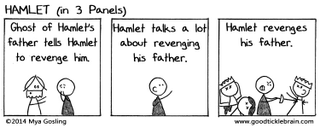 Illustration for article titled All of Shakespeare's Plays, Converted to 3-Panel Webcomics